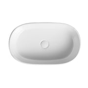 520mm Oval Gloss White Above Counter Basin - Acqua Bathrooms