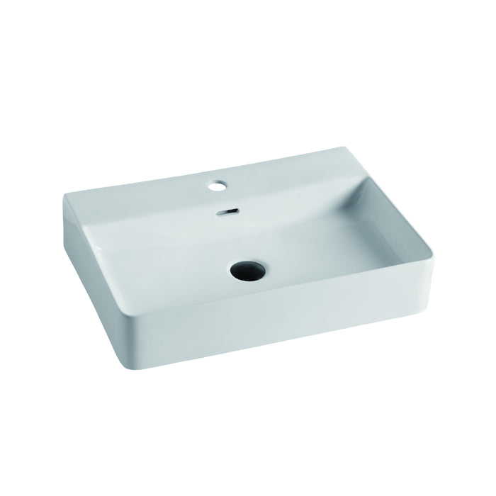 605mm Gloss White Wall Hung Basin