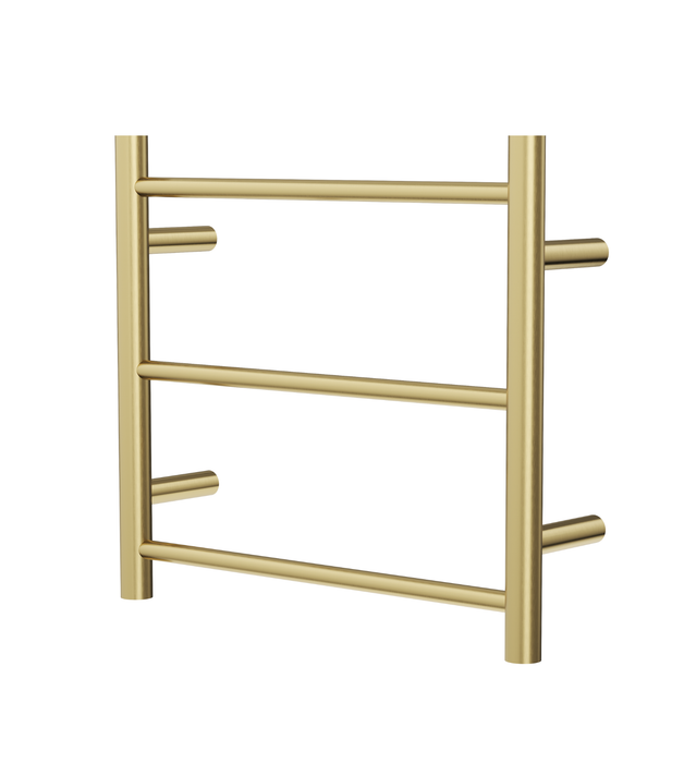 Avid 3 Bar Heated Towel Rail | Brushed Brass