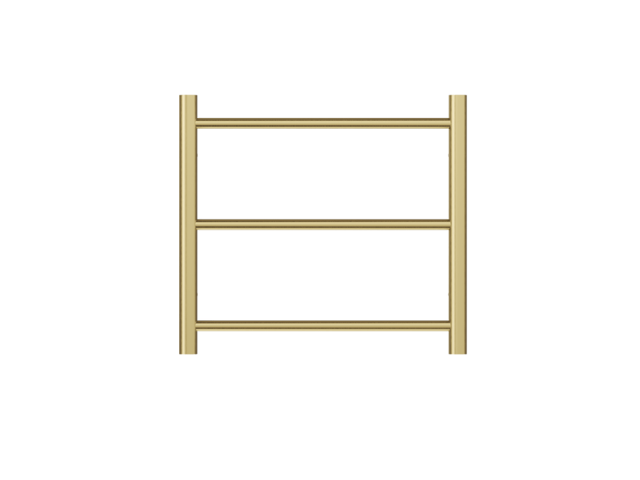 Avid 3 Bar Heated Towel Rail | Brushed Brass