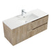 Indulge | Kelsa 1200 Fluted White Oak Wall Hung Vanity - Acqua Bathrooms
