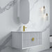 Infinity | Kingo 900 Matte White Fluted Wall Hung Vanity - Acqua Bathrooms