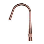 Kasper Champagne Round Pull-Out Kitchen Mixer - Acqua Bathrooms