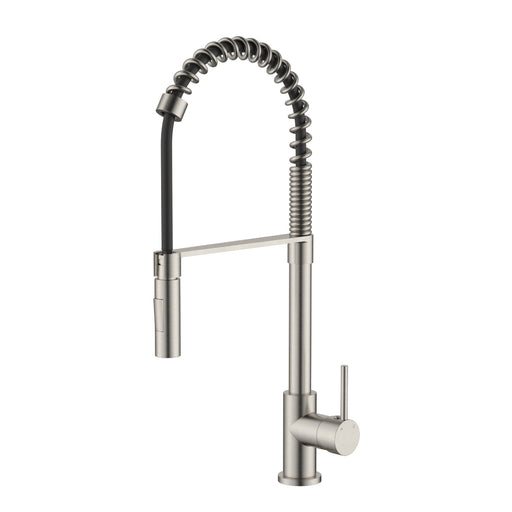 Kasper Warm Brushed Nickel Spring Kitchen Mixer - Acqua Bathrooms