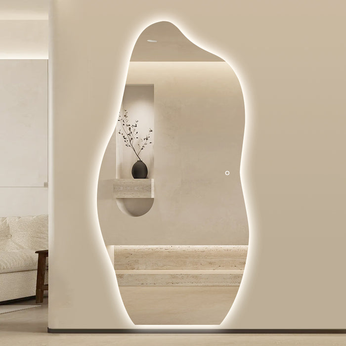 Liora Asymmetrical 1000 x 2000 LED Mirror - Three Light Temperatures - Image 2