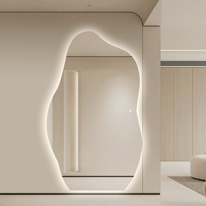 Liora Asymmetrical 1200 x 2000 LED Mirror - Three Light Temperatures - Image 3