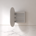 Luna LED 600 x 1000 Matte White Oval Pill Shaving Cabinet - Acqua Bathrooms