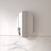 Luna 600 x 1000 Matte White Oval Pill Shaving Cabinet - Acqua Bathrooms
