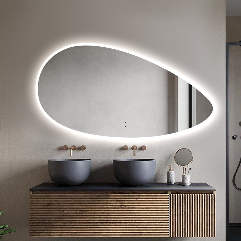 Lunara Touchless 1300 x 700 Asymmetrical LED Mirror - Three Light Temperatures