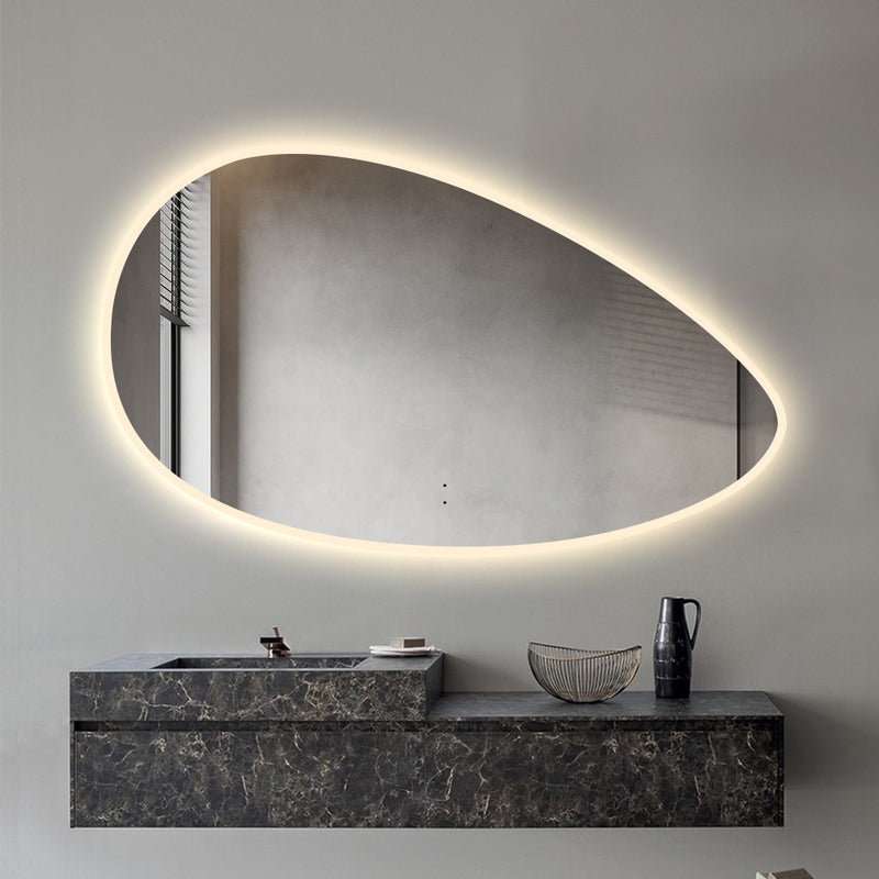 Lunara Touchless 1000 x 600 Asymmetrical LED Mirror - Three Light Temperatures