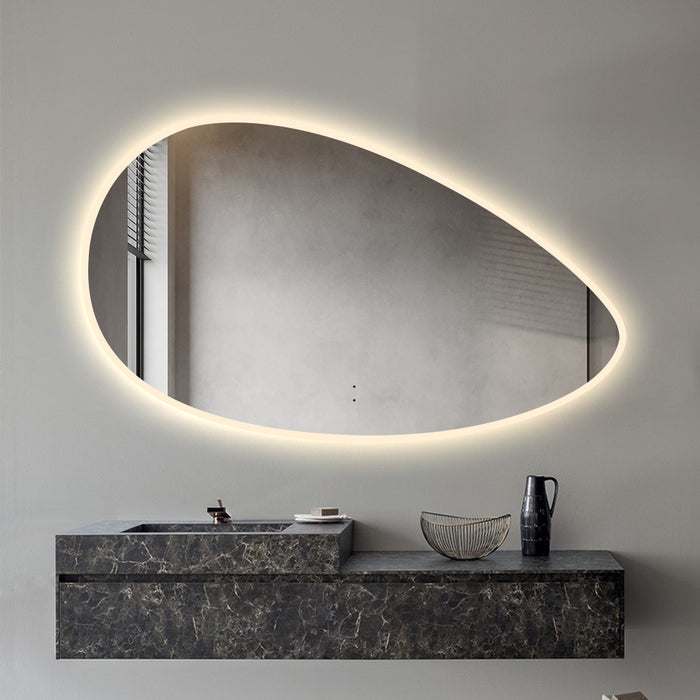 Lunara Touchless 1000 x 600 Asymmetrical LED Mirror - Three Light Temperatures