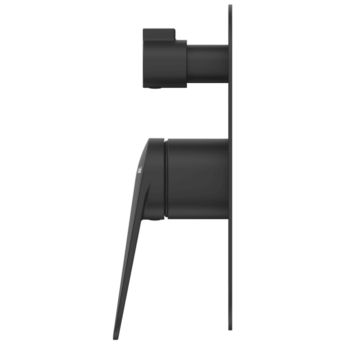 Lantra Matte Black Shower Mixer Diverter - 1P - Trim Kit Only - Acqua Bathrooms