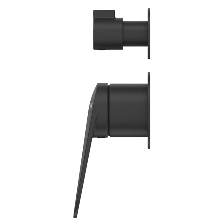 Lantra Matte Black Shower Mixer Diverter - 2P - Trim Kit Only - Acqua Bathrooms
