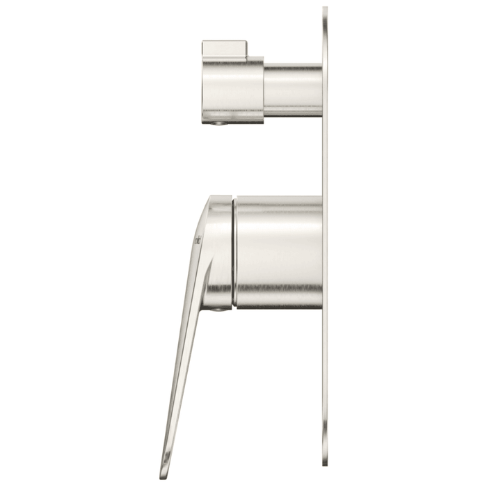 Lantra Brushed Nickel Shower Mixer Diverter - 1P - Trim Kit Only - Acqua Bathrooms