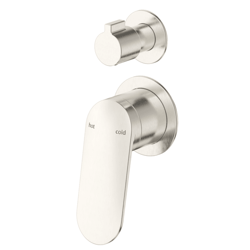 Lantra Brushed Nickel Shower Mixer Diverter - 2P - Trim Kit Only - Acqua Bathrooms