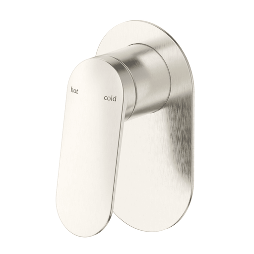 Lantra Brushed Nickel Shower Mixer - Oval Plate - Trim Kit Only - Acqua Bathrooms