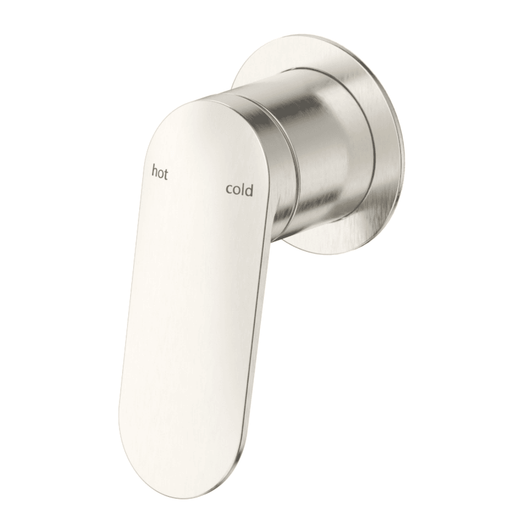 Lantra Brushed Nickel Shower Mixer - Round Plate - Trim Kit Only - Acqua Bathrooms
