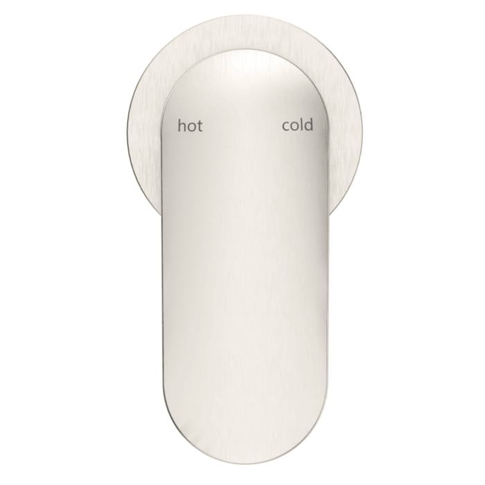 Lantra Brushed Nickel Shower Mixer - Round Plate - Trim Kit Only - Acqua Bathrooms