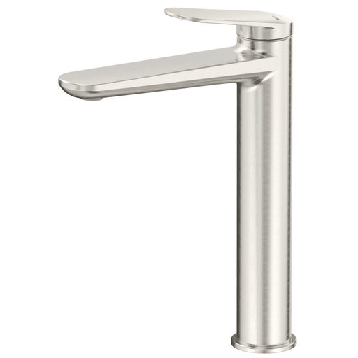 Lantra Brushed Nickel Tall Basin Mixer - Acqua Bathrooms