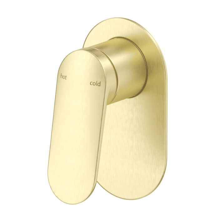 Lantra French Gold Shower Mixer - Oval Plate - Trim Kit Only - Acqua Bathrooms