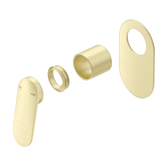 Lantra French Gold Shower Mixer - Oval Plate - Trim Kit Only - Acqua Bathrooms