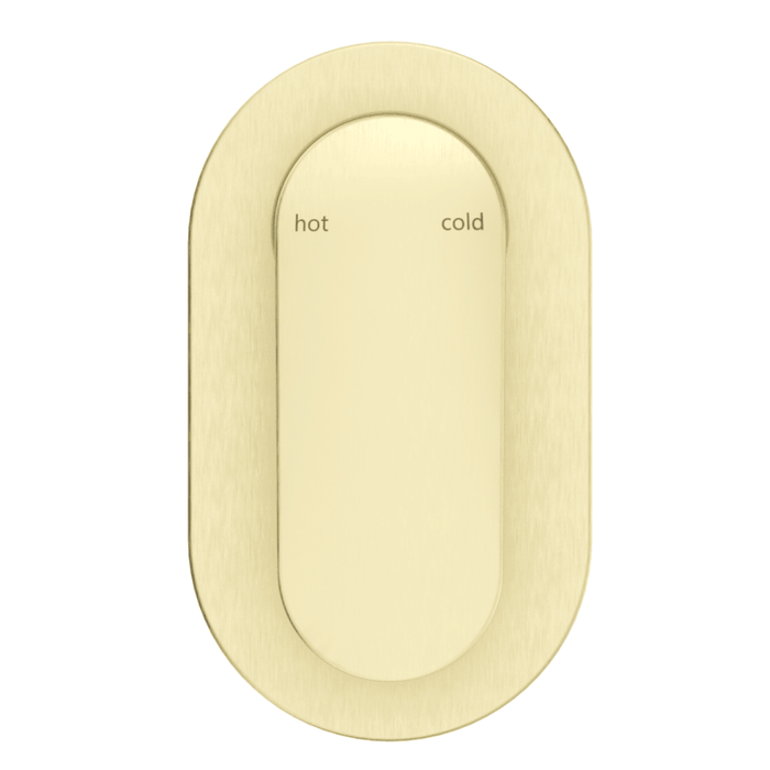 Lantra French Gold Shower Mixer - Oval Plate - Trim Kit Only - Acqua Bathrooms