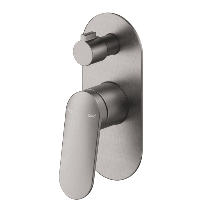 Lantra Gun Metal Shower Mixer Diverter - 1P - Trim Kit Only - Acqua Bathrooms
