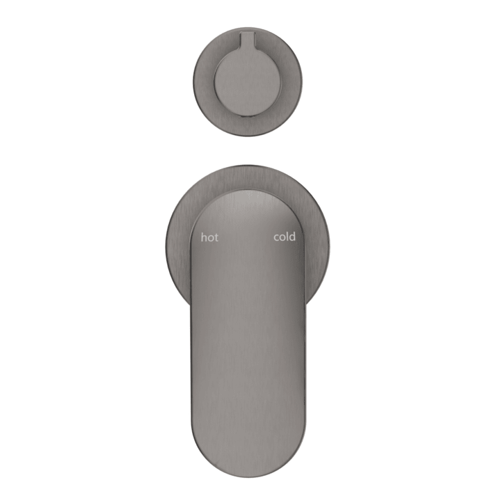 Lantra Gun Metal Shower Mixer Diverter - 2P - Trim Kit Only - Acqua Bathrooms