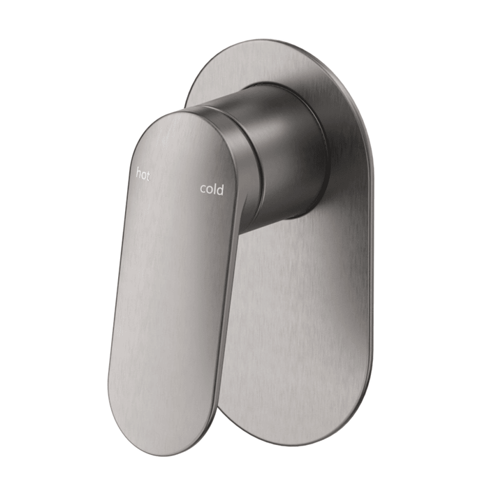 Lantra Gun Metal Shower Mixer - Oval Plate - Trim Kit Only - Acqua Bathrooms