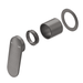 Lantra Gun Metal Shower Mixer - Round Plate - Trim Kit Only - Acqua Bathrooms