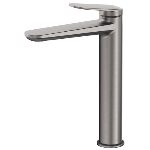 Lantra Gun Metal Tall Basin Mixer - Acqua Bathrooms