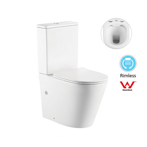 Luzzi Short Projection Rimless Back to Wall Faced Toilet Suite - Acqua Bathrooms