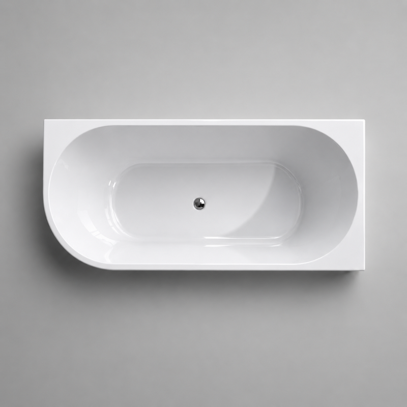 Marco 1400 Gloss White Right Corner Fit Freestanding Bath Tub