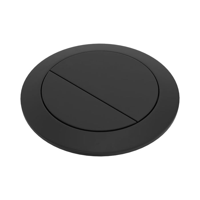 Round Matte Black Flush Buttons