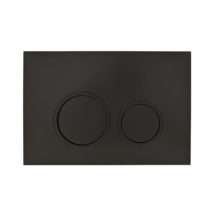 R&T Matte Black In Wall Toilet Push Plate