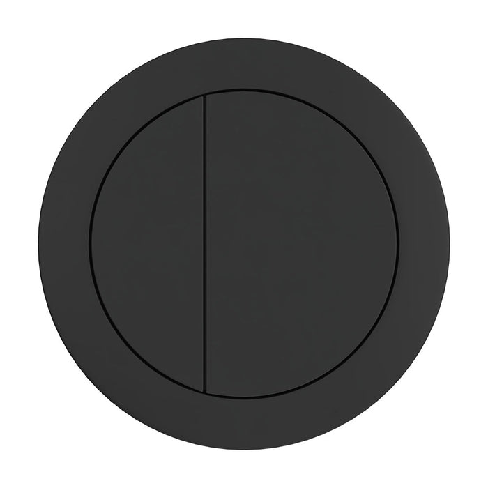 Round Matte Black Flush Buttons