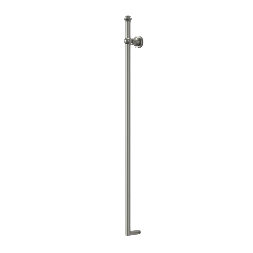 Bordeaux / Montpellier Warm Brushed Nickel Traditional Vertical Heated Towel Rail - Acqua Bathrooms