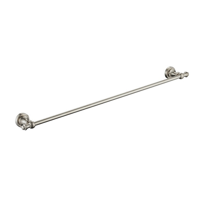 Bordeaux/Montpellier 750mm Brushed Nickel Traditional Single Towel Rail - Acqua Bathrooms