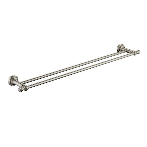 Bordeaux/Montpellier 750mm Brushed Nickel Traditional Double Towel Rail - Acqua Bathrooms