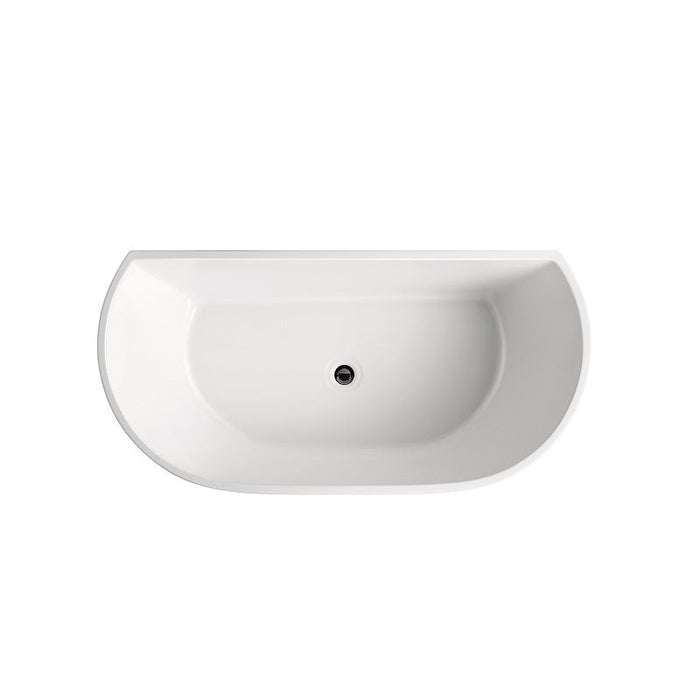 Meta 1500 Back to Wall Freestanding Bath Tub By Indulge® - Acqua Bathrooms