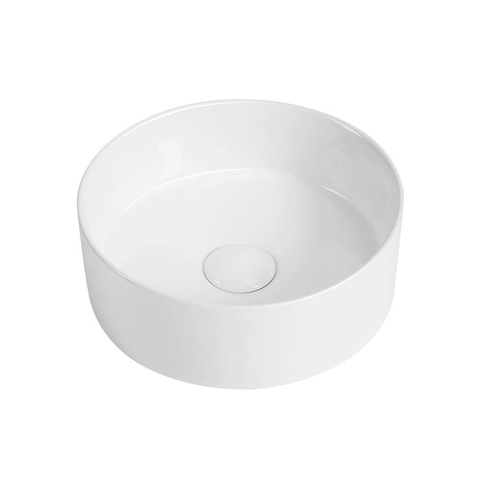Mila 300 Matte White Round Above Counter Basin