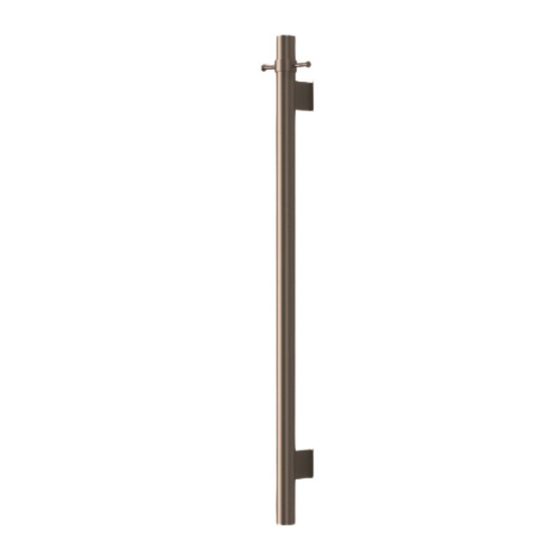Mirage Antique Brass Vertical Heated Towel Rail