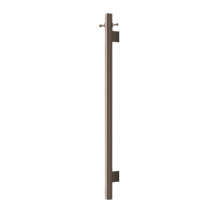 Mirage Antique Brass Vertical Heated Towel Rail