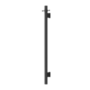 Mirage Star Matte Black Vertical Heated Towel Rail - Acqua Bathrooms