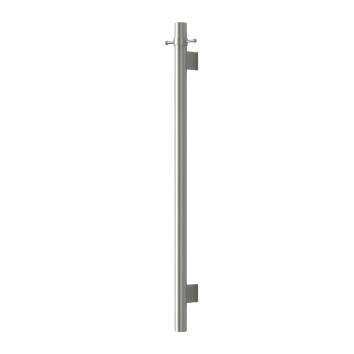 Mirage Star Warm Brushed Nickel Vertical Heated Towel Rail - Acqua Bathrooms