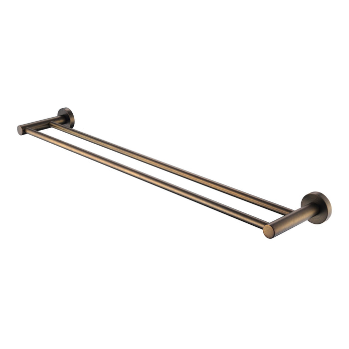 Mirage Antique Brass 750mm Double Towel Rail