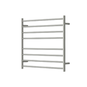 Mirage Star Warm Brushed Nickel 8 Bar Wide Heated Towel Rail - Acqua Bathrooms