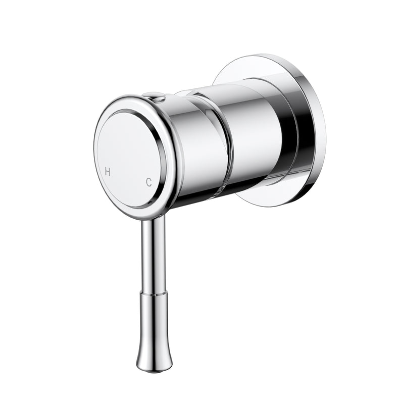 Montpellier Chrome Wall Mixer - Round Back Plate