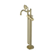 Montpellier Brushed Bronze Traditional Freestanding Multifunction Bath Spout - Acqua Bathrooms