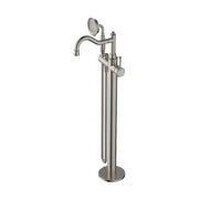Montpellier Warm Brushed Nickel Traditional Freestanding Multifunction Bath Spout - Acqua Bathrooms